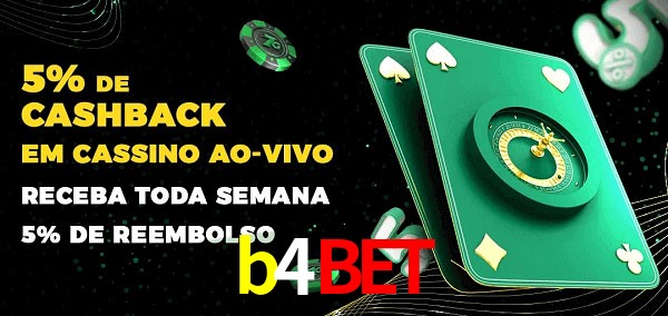 Promoções do cassino ao Vivo b4bet